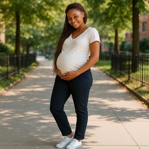 Isabel  Women’s Maternity Isabel Skinny Black Jeans Size 10